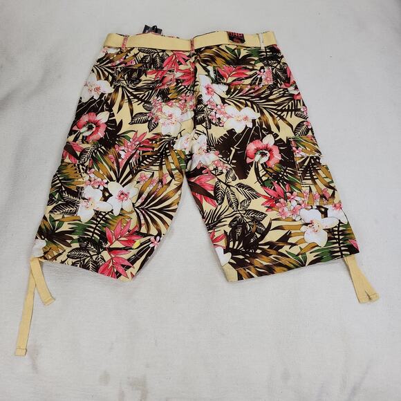 Another Hype Piece Shorts Sz 38 Mens AHP Hawaiian Colorful Floral Bermudas Y2k - Picture 14 of 16